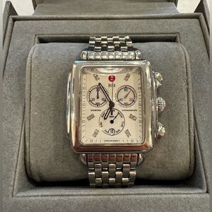 Michele Deco XL Watch with Diamonds